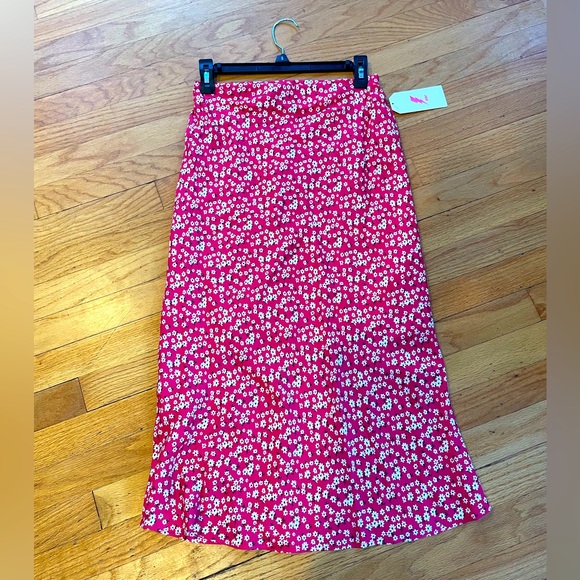 Kmart AMP Juniors Long Pink Floral Skirt, New with tags (NWT), Small - Picture 2 of 6